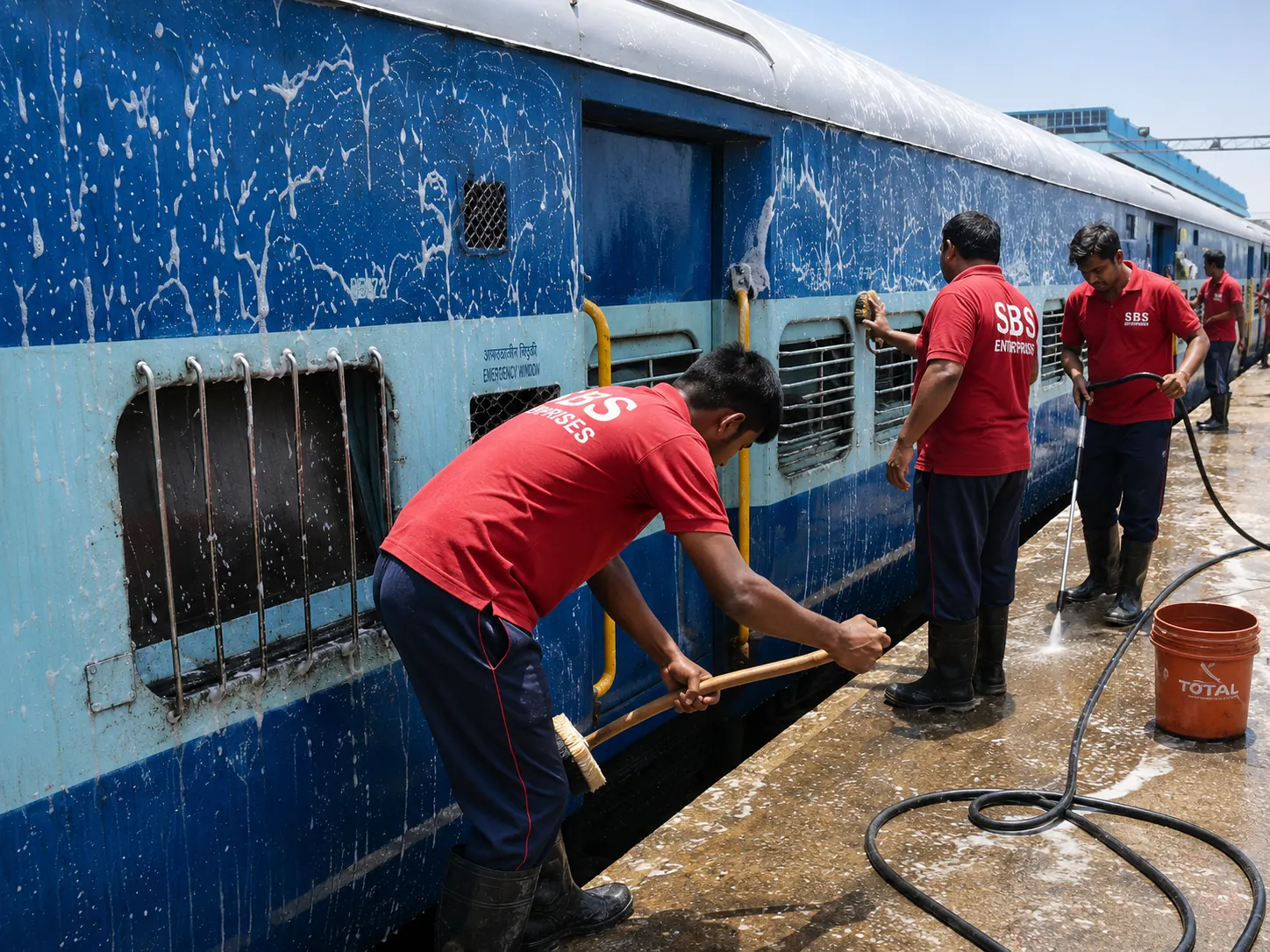 SBS Enterprises team at work on railway operations