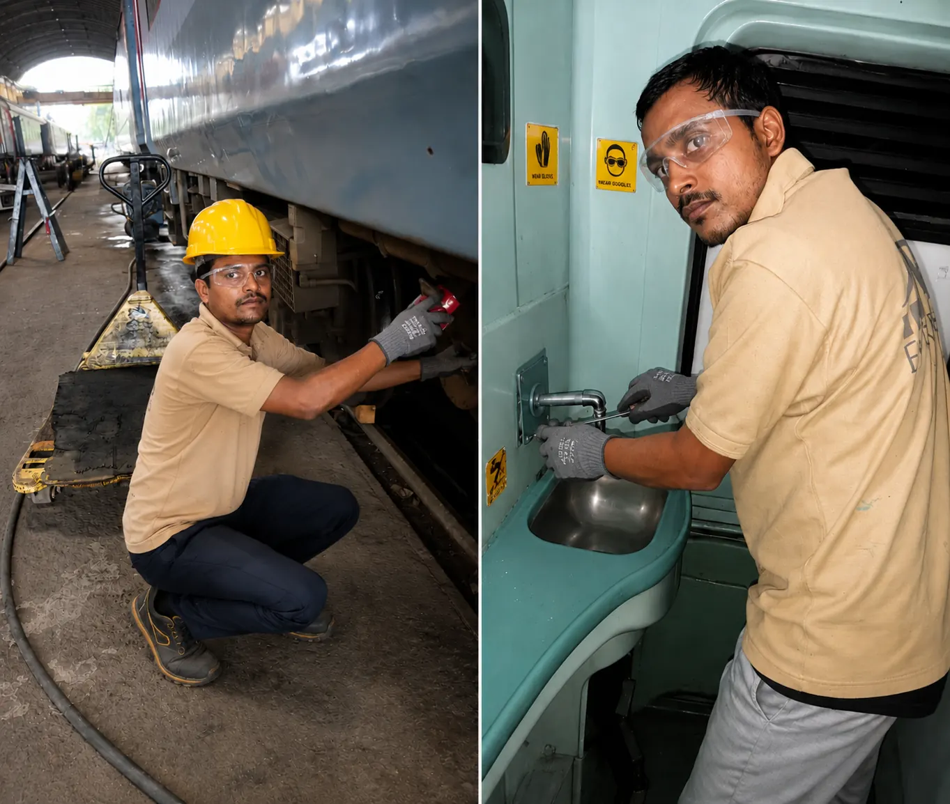 Technical services team on site